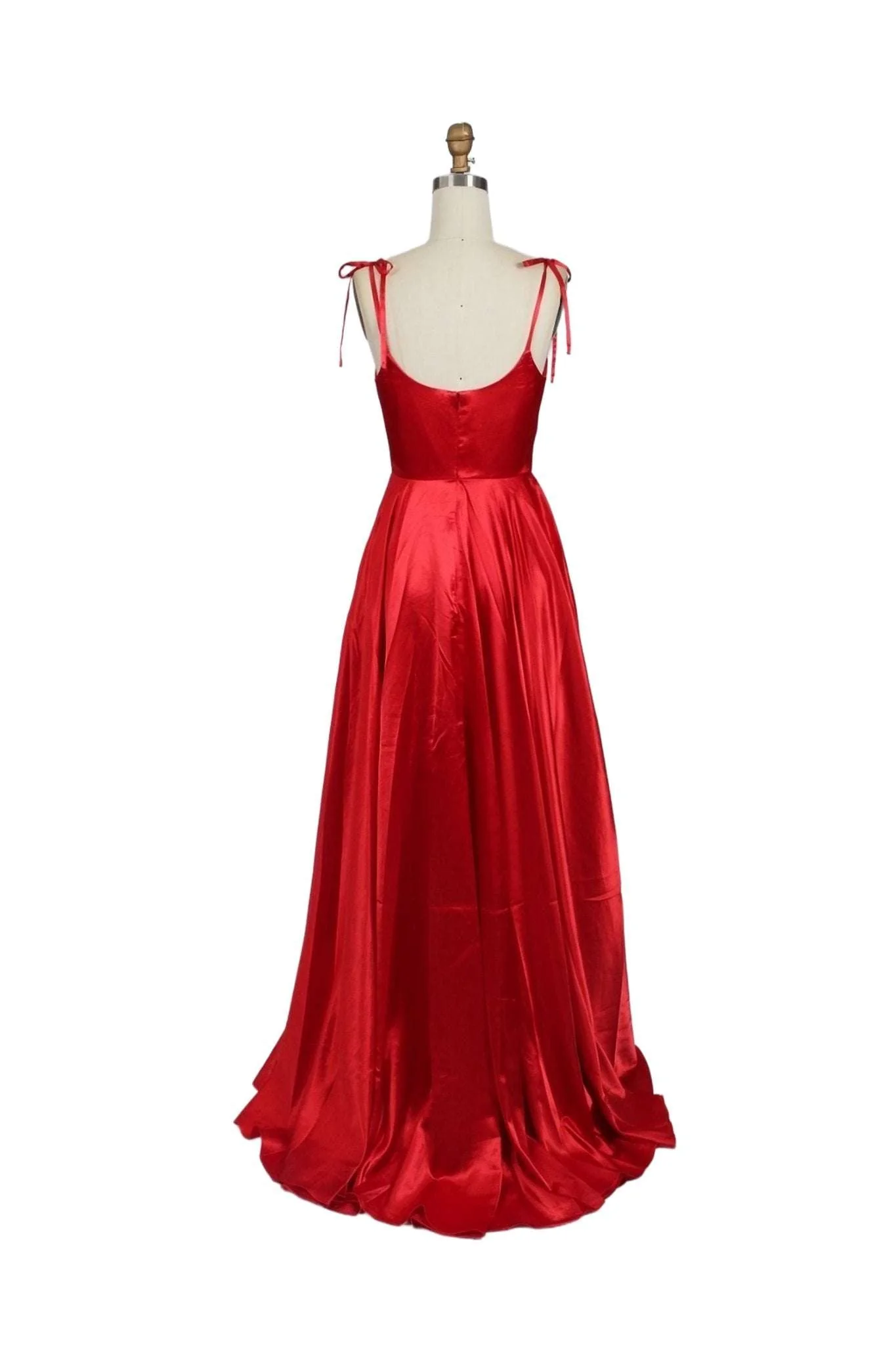 Abby Red satin ballgown 32644 - Image 6