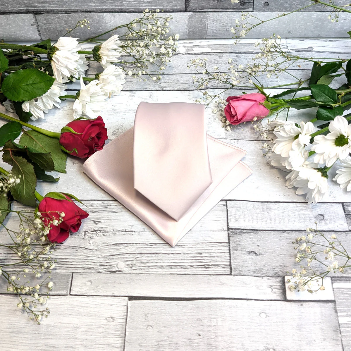 Blush Pink Pocket Square - Image 4
