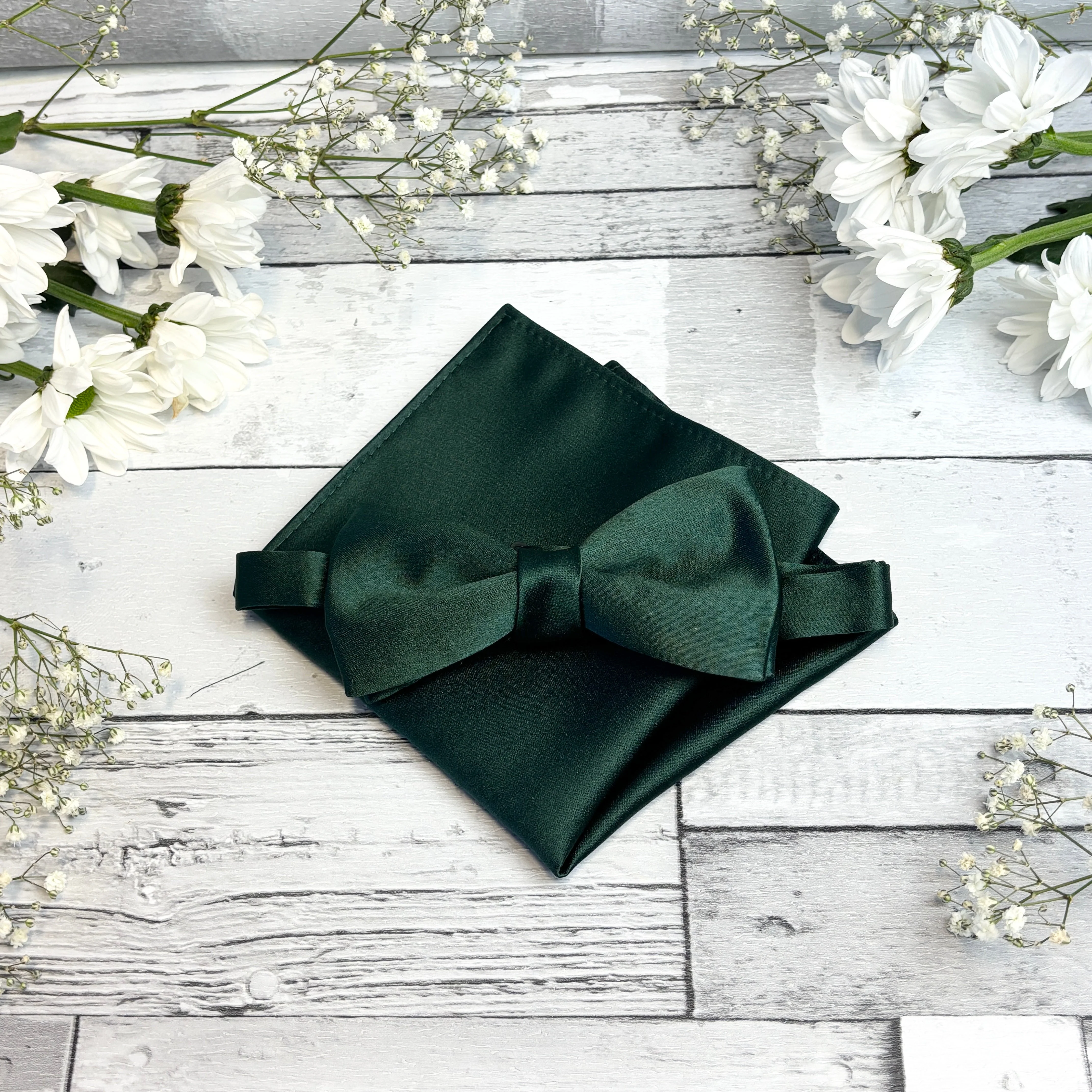 Bottle Green Pocket Square - Image 3