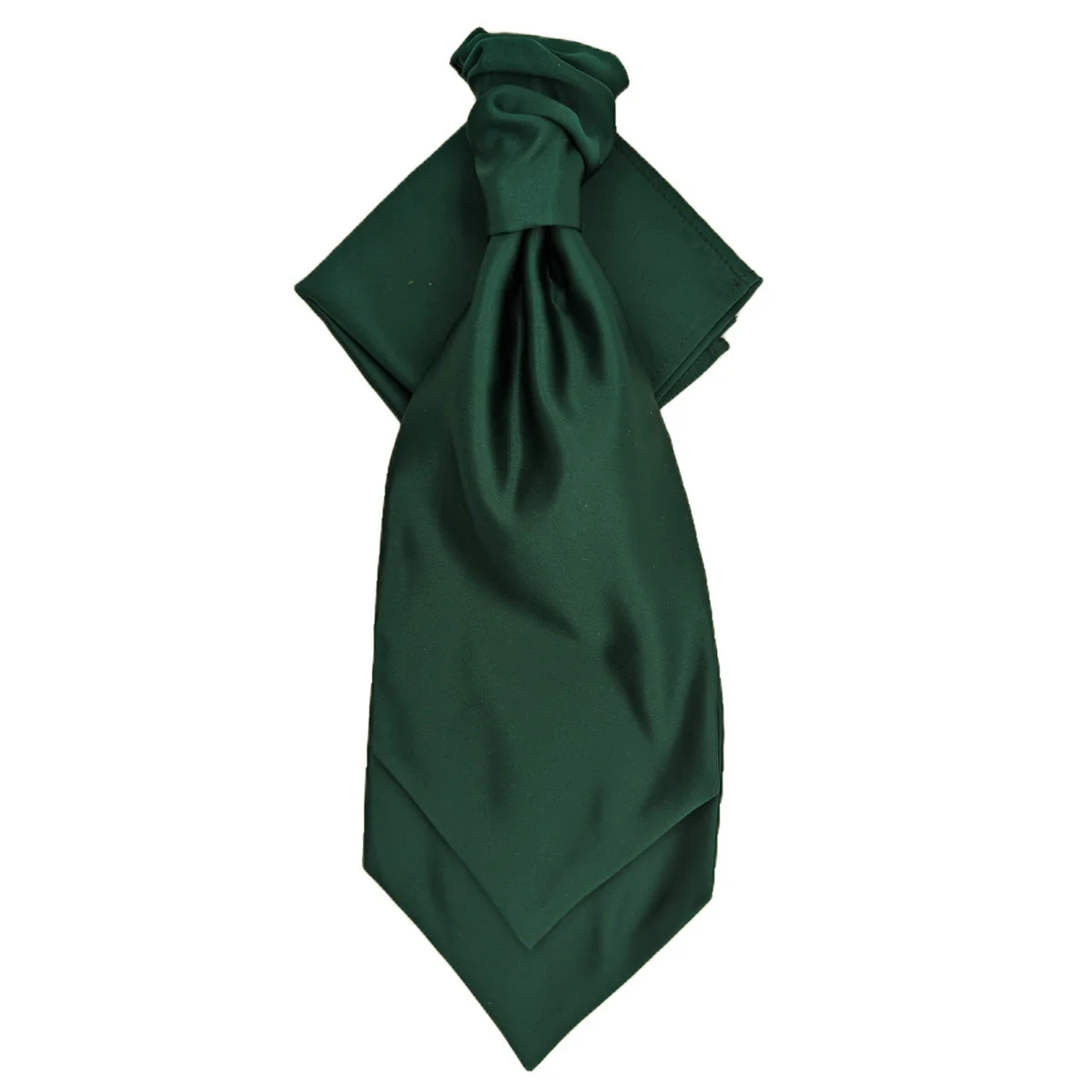 Bottle Green Wedding Cravat - Image 3