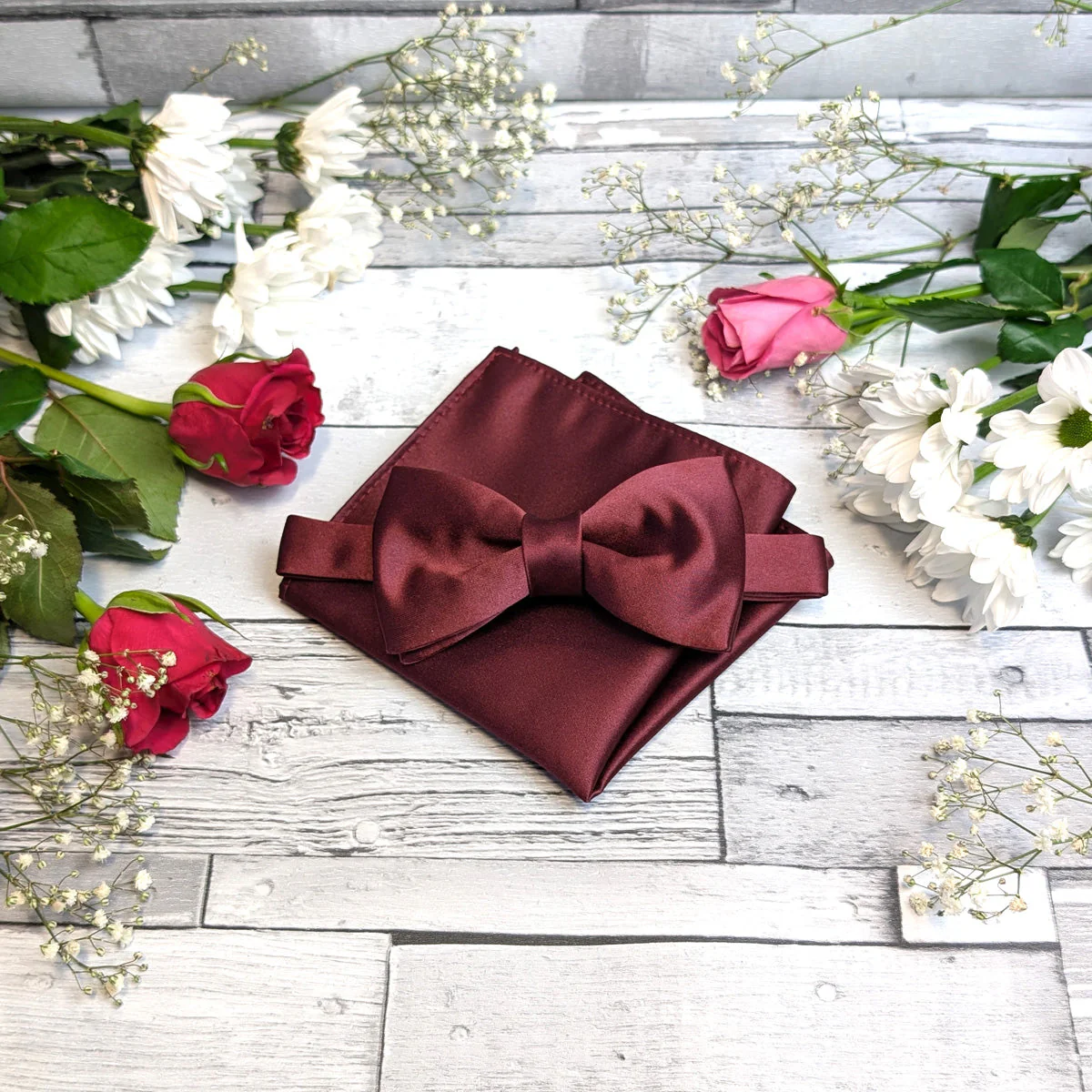 Burgundy Bow Tie - Image 2
