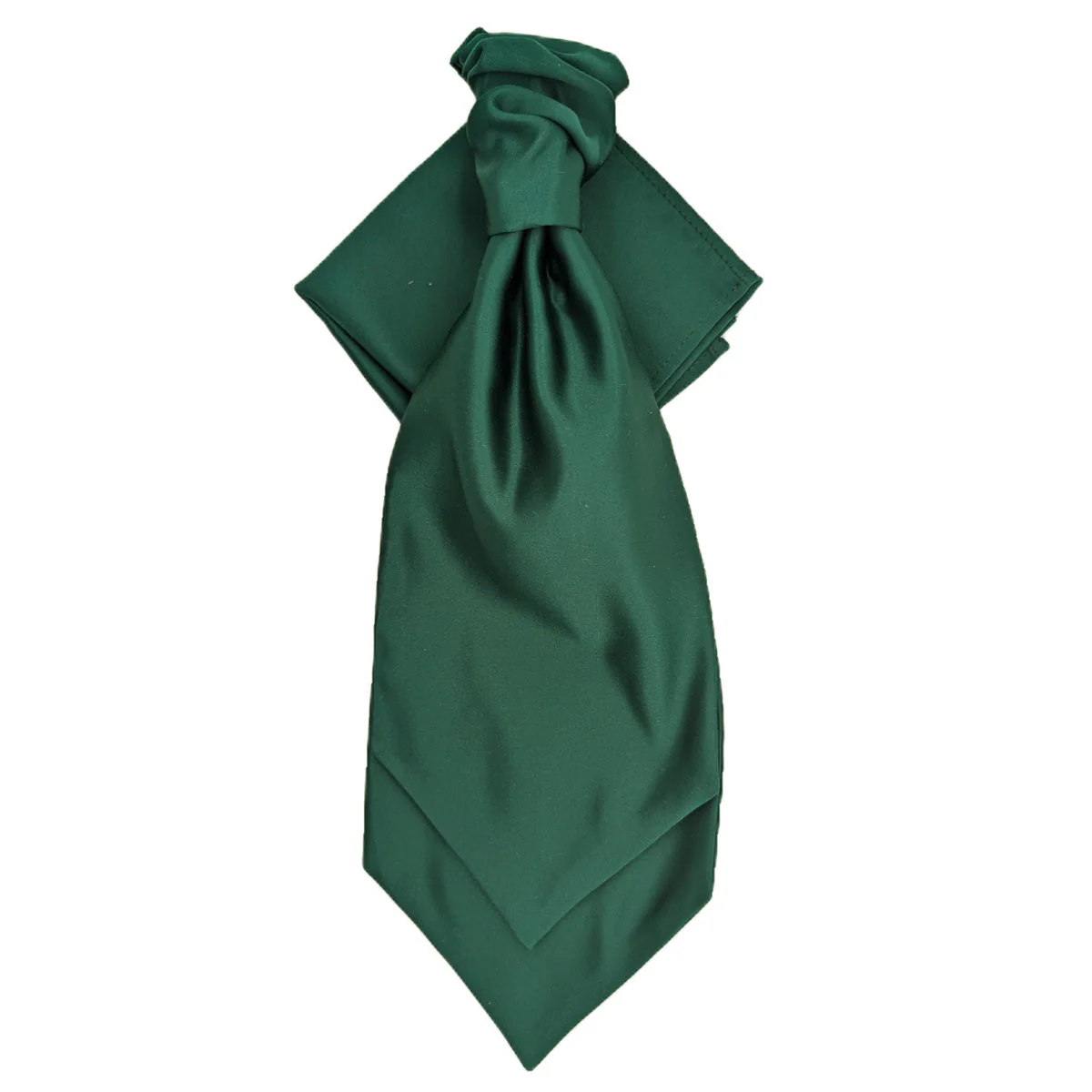 Hunter Green Wedding Cravat - Image 2