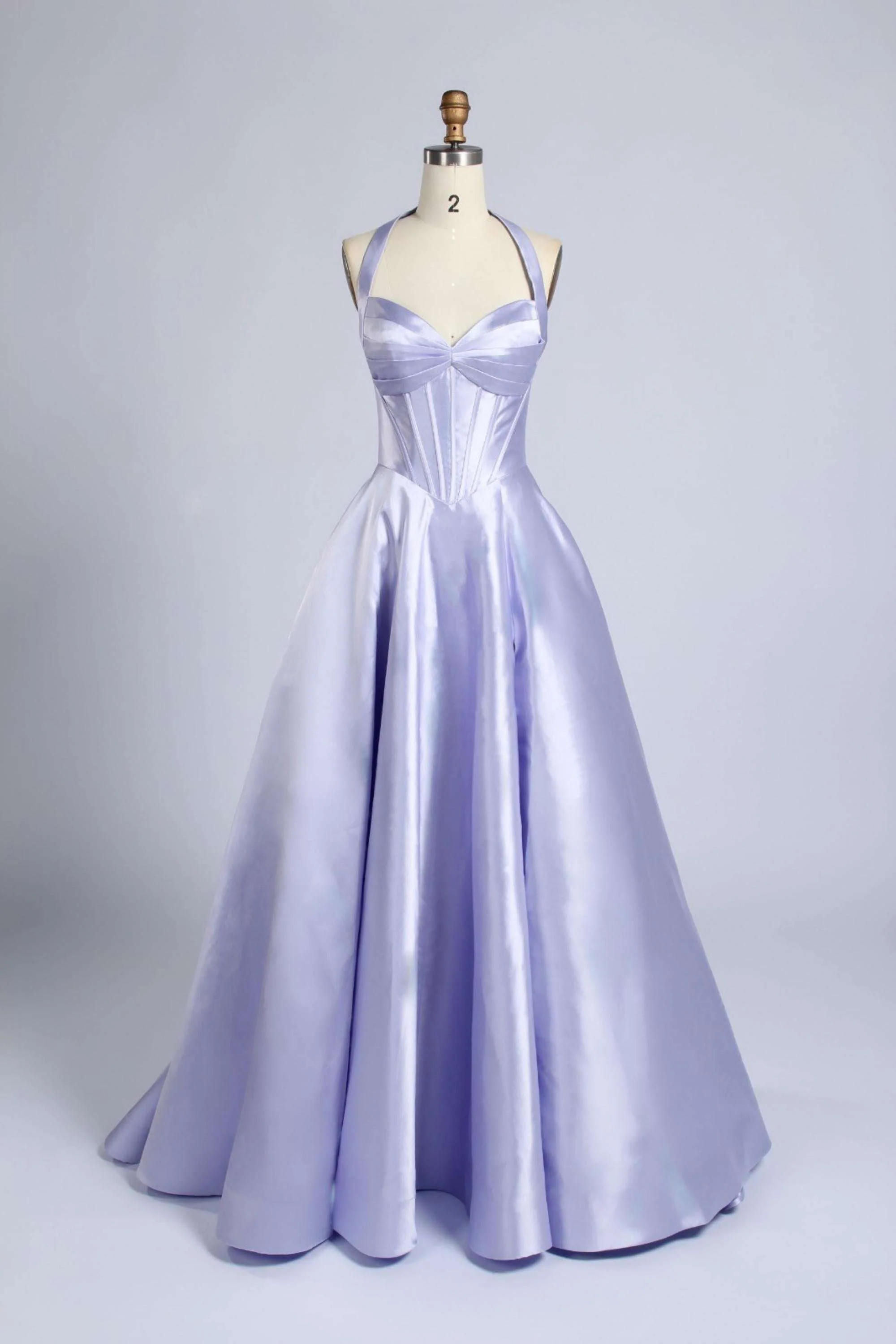 Jessica Stuart Bonnie Lilac Mikado Prom Ballgown - Image 4