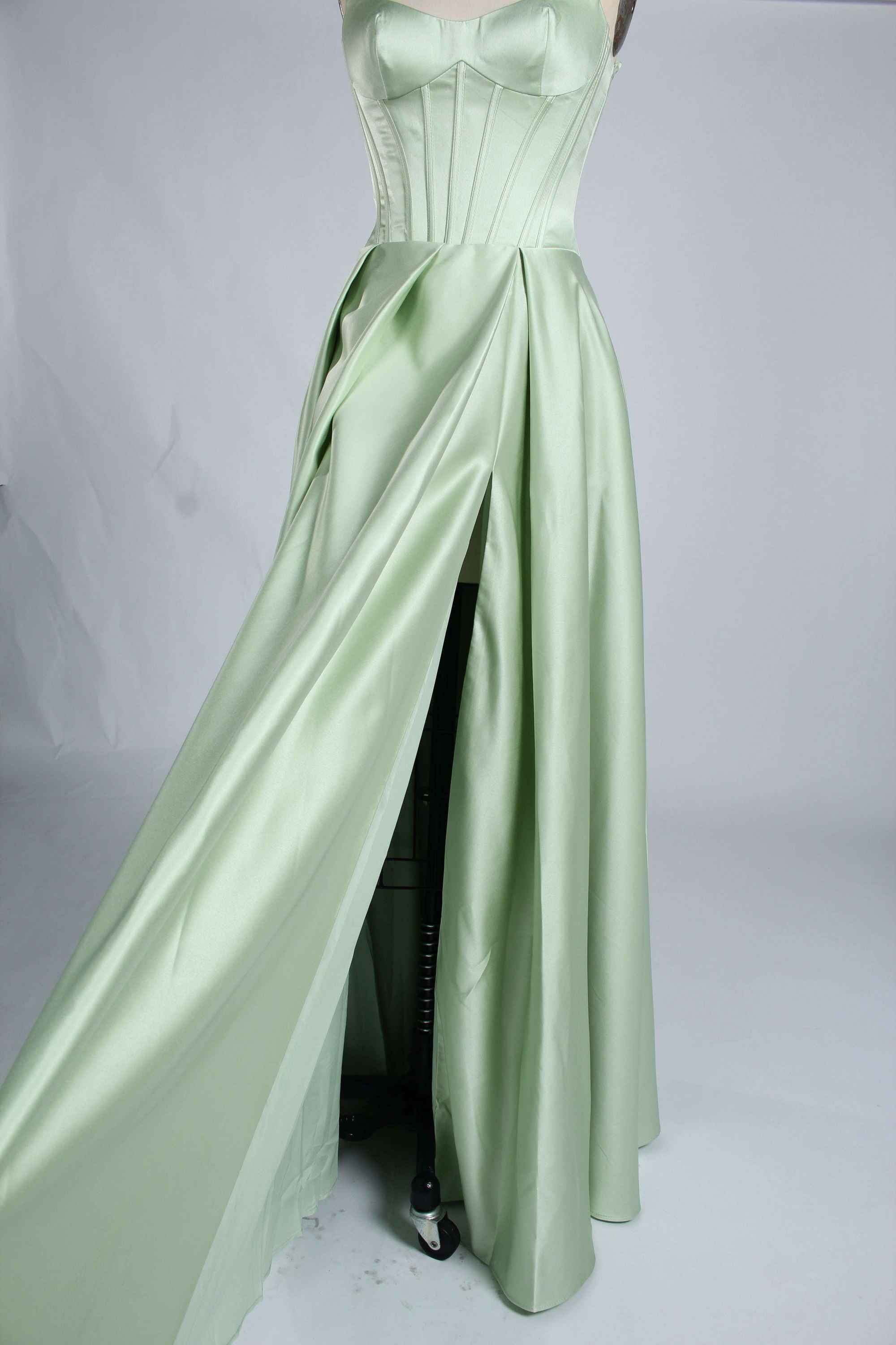 Jessica Stuart Sage Strapless Satin Prom Ballgown Darcy 33225 - Image 5