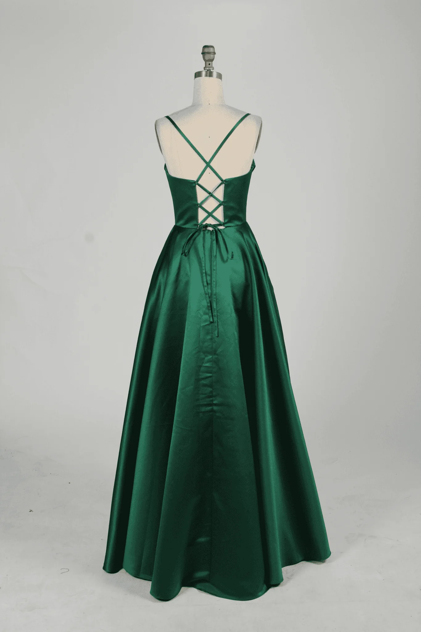 Keira Emerald Green Satin Ballgown | Prom & Evening Gown | Cargo Clothing - Image 5