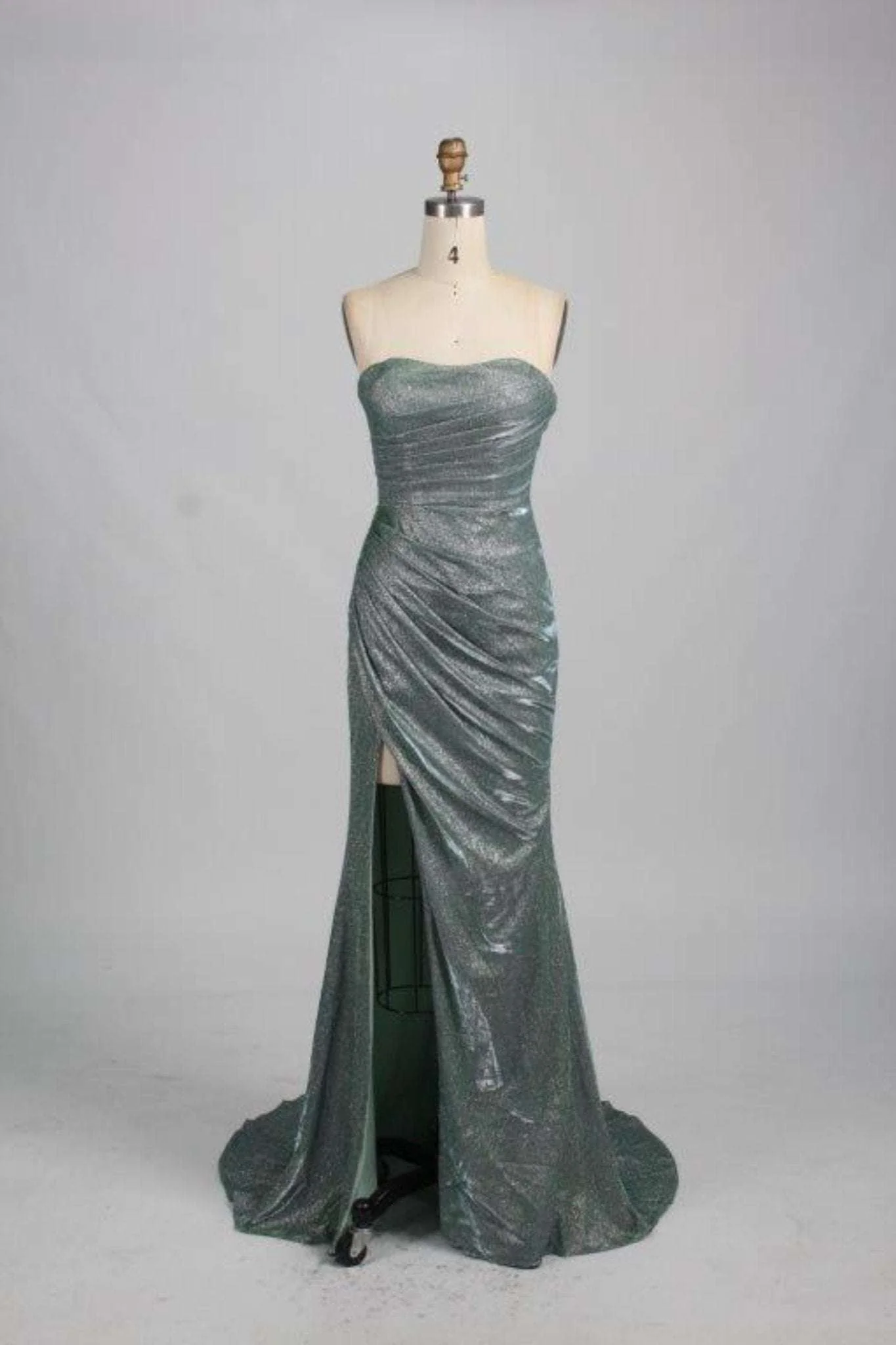 Luna Sage Strapless Glitter Dress - Jessica Stuart - Image 4
