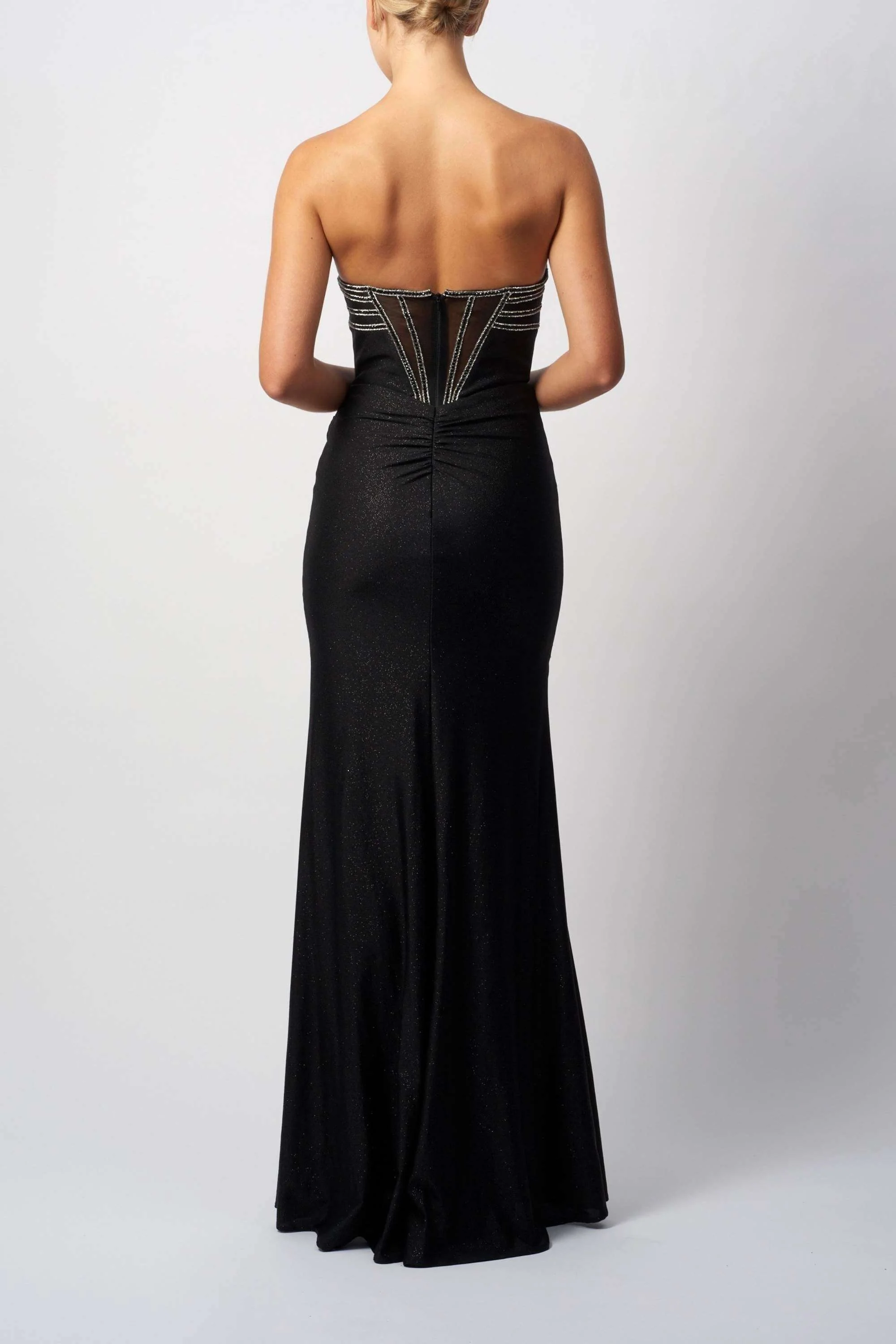 Mascara MC113433 Diamond Bow Black Jersey Gown - Image 2