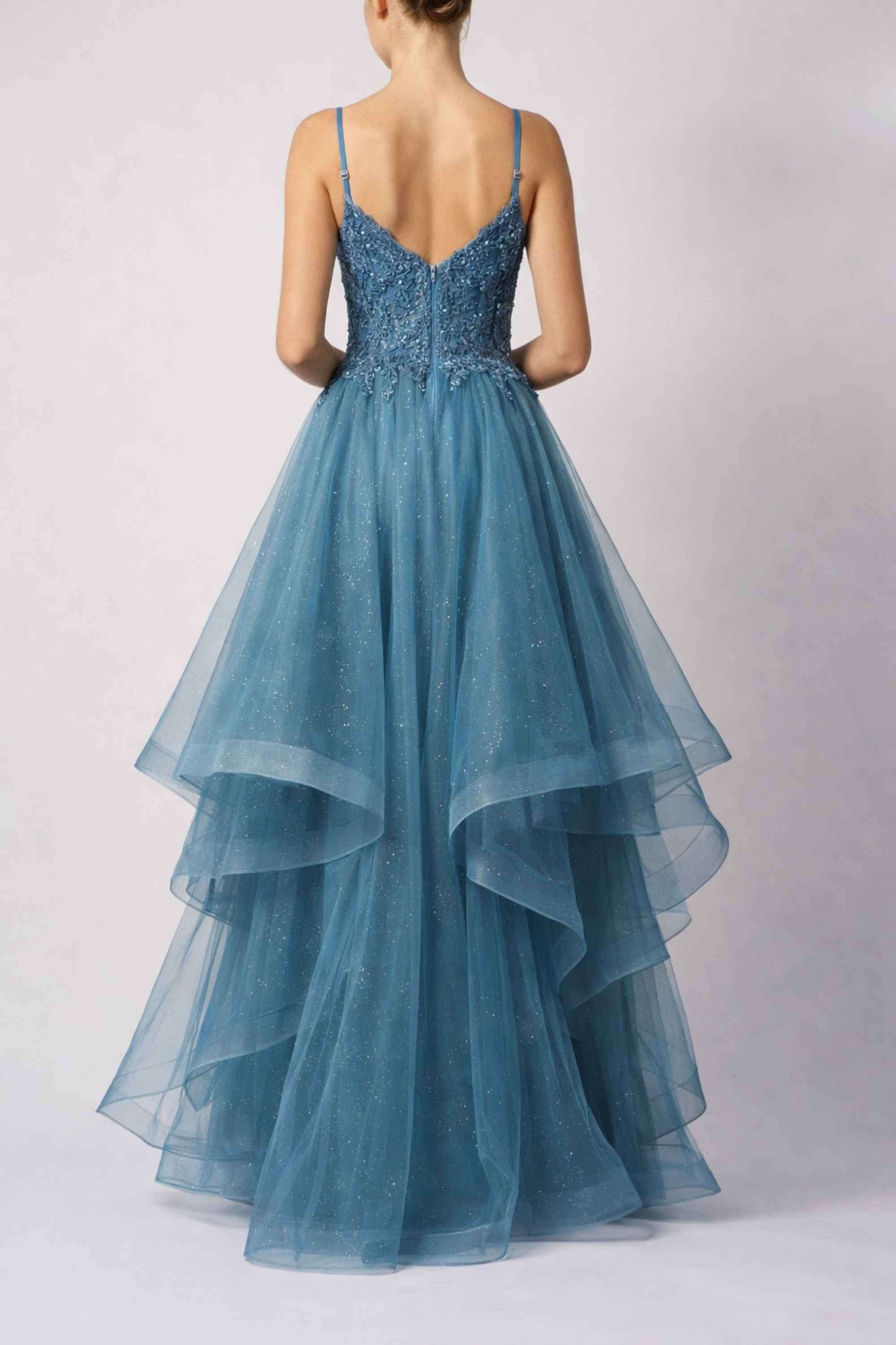 Mascara MC12345 Chambray Big Tulle Prom Dress - Image 2