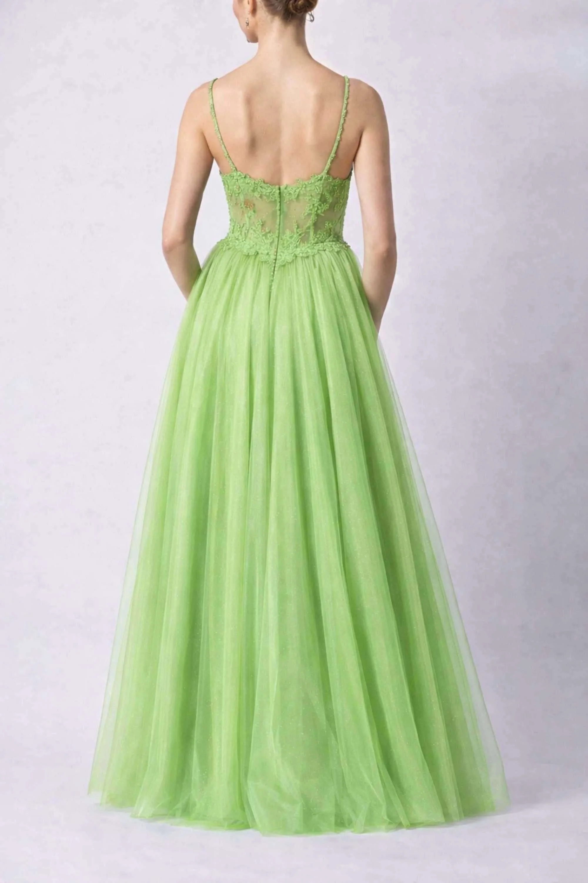 Mascara MC12349 Pistachio Tulle Dress - Image 2