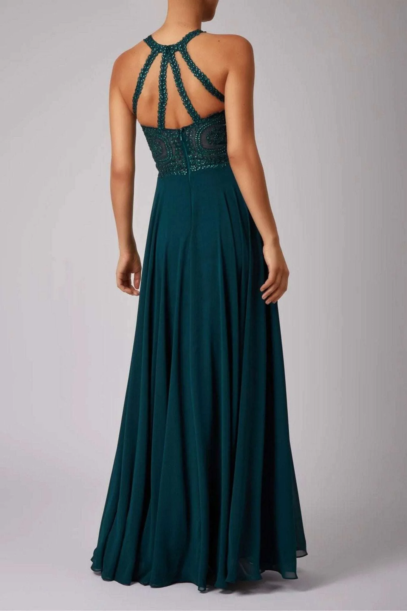 Mascara MC181479 Emerald Double lace strap dress - Image 2