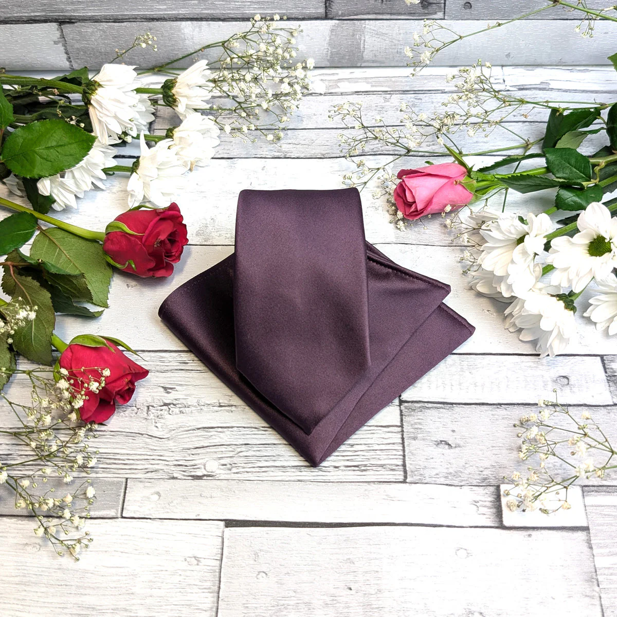 Plum Pocket Square - Image 2